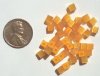 40 4mm Orange Fiber Optic Cubes